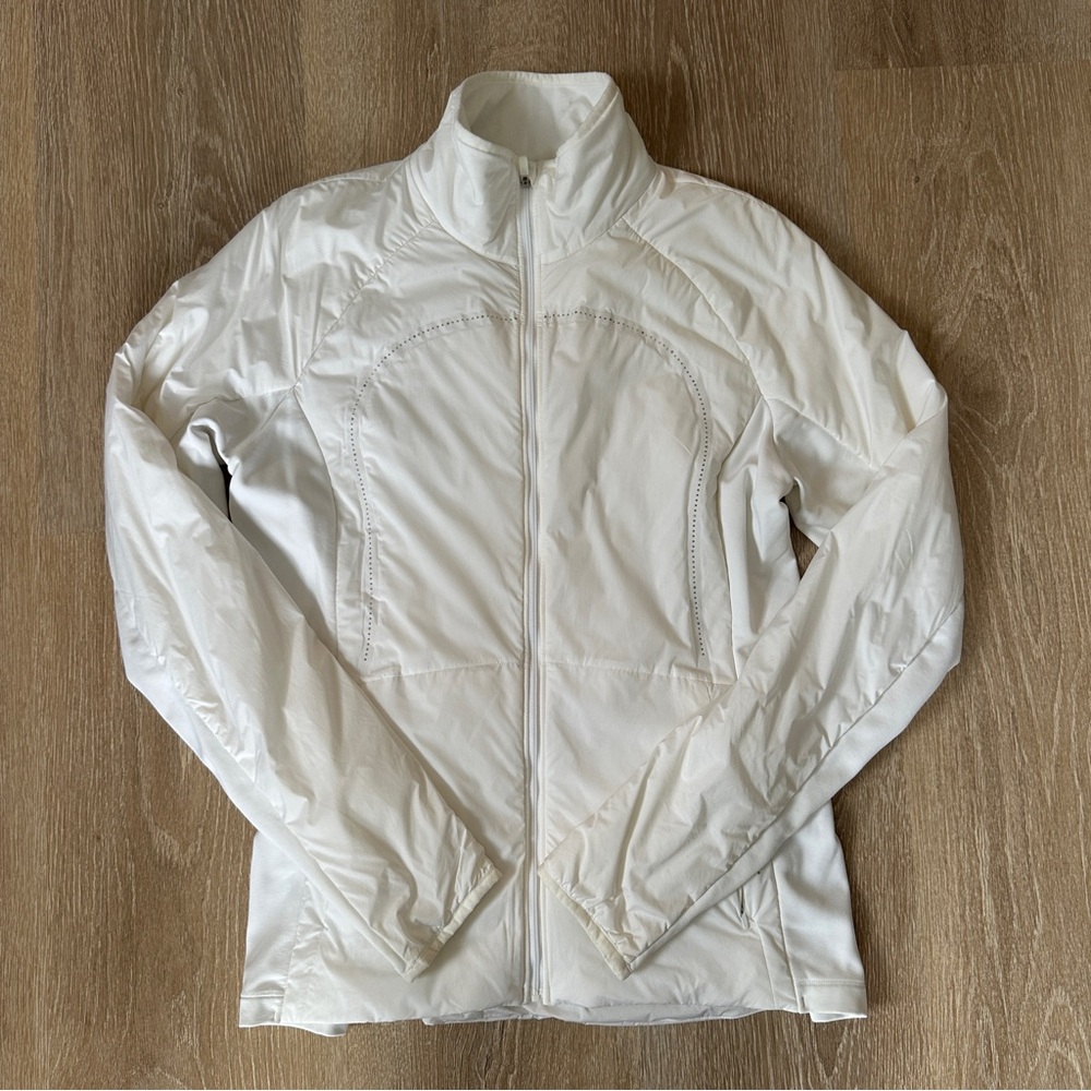 Lululemon White Run For Cold Jacket - Picture 10 of 16
